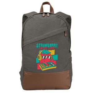 Strawberry Is My Jam Cotton Canvas Backpack