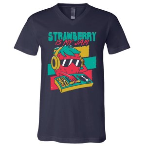 Strawberry Is My Jam V-Neck T-Shirt