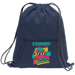 Strawberry Is My Jam Sweatshirt Cinch Pack Bag