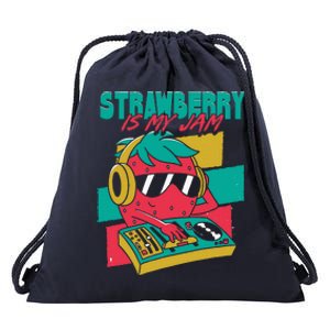 Strawberry Is My Jam Drawstring Bag