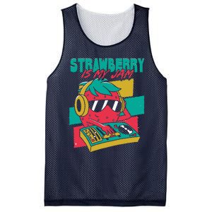 Strawberry Is My Jam Mesh Reversible Basketball Jersey Tank