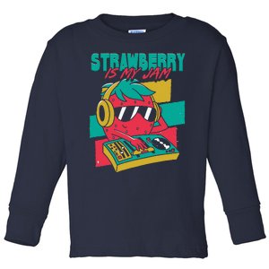 Strawberry Is My Jam Toddler Long Sleeve Shirt