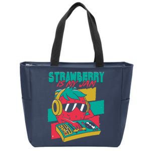 Strawberry Is My Jam Zip Tote Bag