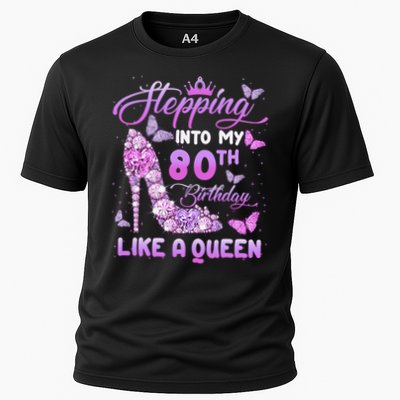 Stepping Into My 80th Birthday Diamond Crown Performance Shirt