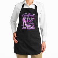 Stepping Into My 80th Birthday Diamond Crown Apron