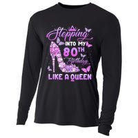 Stepping Into My 80th Birthday Diamond Crown Cooling Performance Long Sleeve Crew