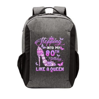 Stepping Into My 80th Birthday Diamond Crown Vector Backpack