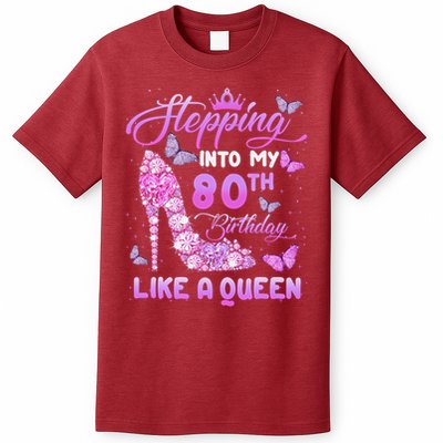 Stepping Into My 80th Birthday Diamond Crown T-Shirt