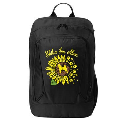 Shiba Inu Mom Sunflower Japanese Akita Dog Lover City Backpack