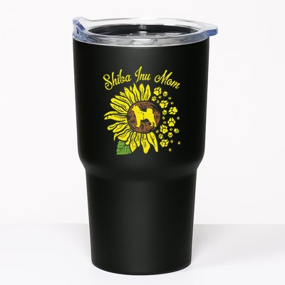 Shiba Inu Mom Sunflower Japanese Akita Dog Lover Tumbler