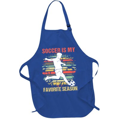Soccer Is My Favorite Season Vintage Funny Soccer Gift Apron
