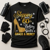 Stepping into my 60th birthday with God's grace & Mercy Cooling Performance Crew T-Shirt