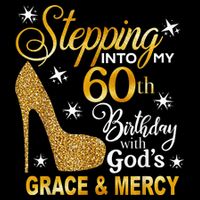 Stepping into my 60th birthday with God's grace & Mercy Cooling Performance Long Sleeve Crew