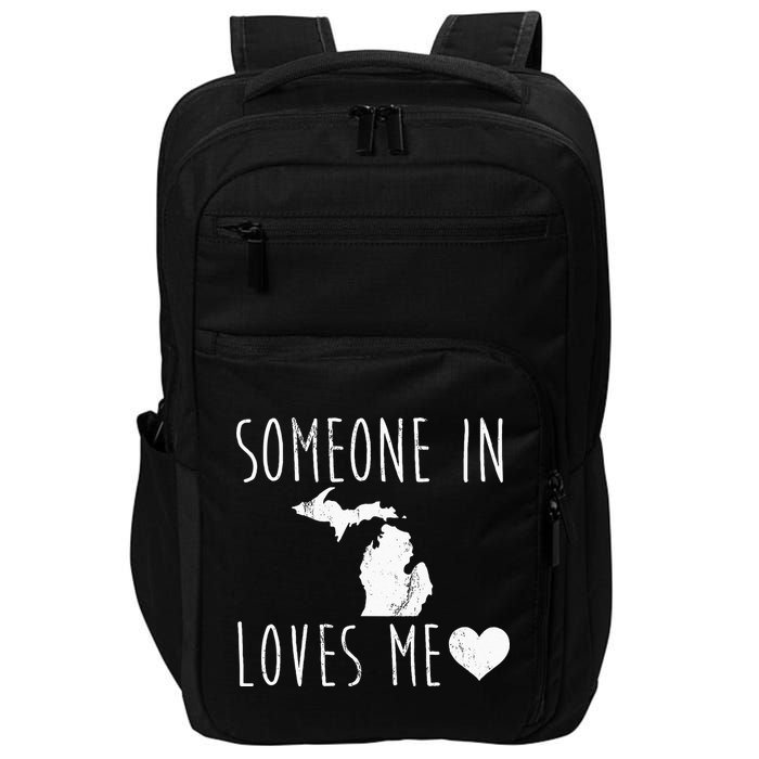 Someone In Michigan Loves Me! Cute State Gift Impact Tech Backpack