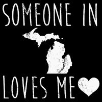 Someone In Michigan Loves Me! Cute State Gift 16 in Basic Backpack