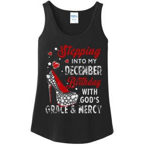 Stepping Into My December Birthday With Gods Grace and Mercy Ladies Essential Tank