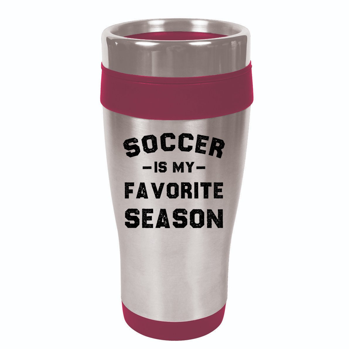 Soccer Is My Favorite Season 16oz Travel Tumbler