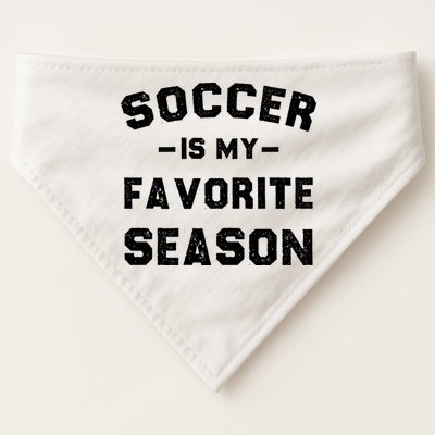 Soccer Is My Favorite Season USA-Made Doggie Bandana