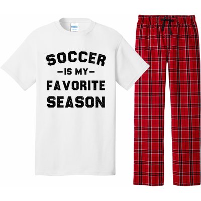 Soccer Is My Favorite Season Pajama Set