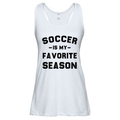 Soccer Is My Favorite Season Ladies Essential Flowy Tank