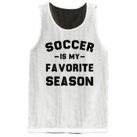 Soccer Is My Favorite Season Mesh Reversible Basketball Jersey Tank