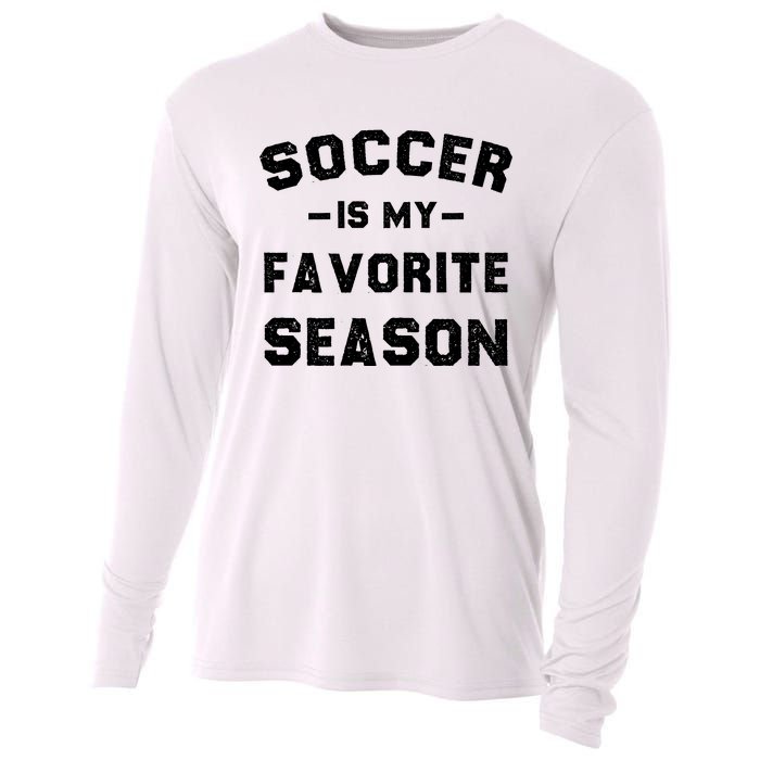 Soccer Is My Favorite Season Cooling Performance Long Sleeve Crew