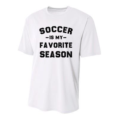 Soccer Is My Favorite Season Youth Performance Sprint T-Shirt