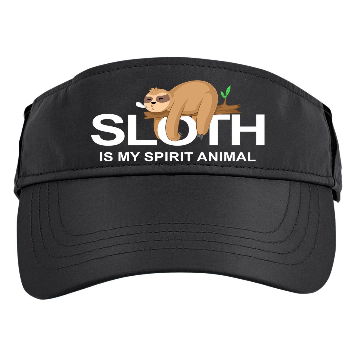 SLOTH IS MY SPIRIT ANIMAL Adult Drive Performance Visor