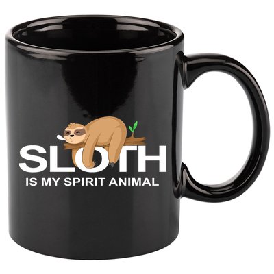 SLOTH IS MY SPIRIT ANIMAL 11oz C Handle Ceramic Mug