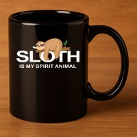 SLOTH IS MY SPIRIT ANIMAL 11oz C Handle Ceramic Mug