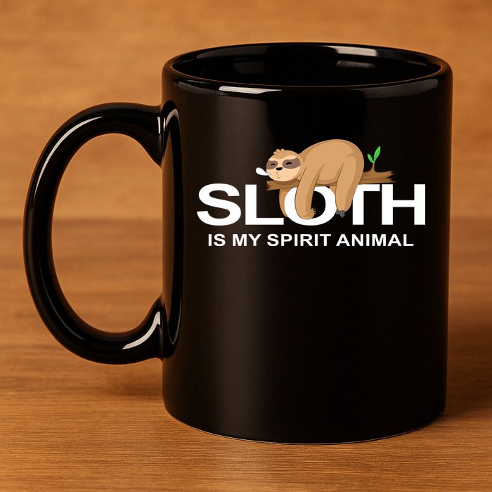 SLOTH IS MY SPIRIT ANIMAL 11oz C Handle Ceramic Mug