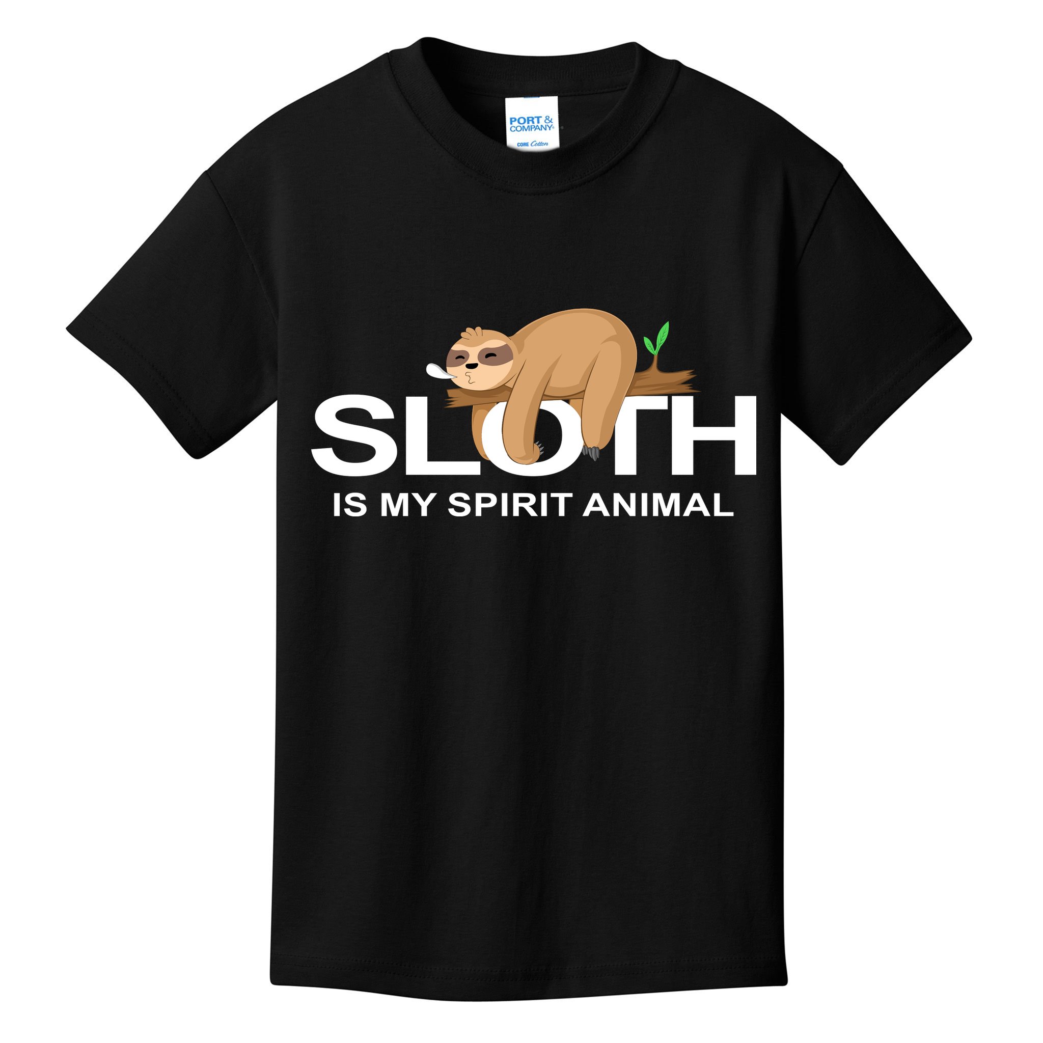 SLOTH IS MY SPIRIT ANIMAL Kids T-Shirt