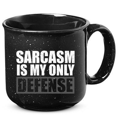 Sarcasm Is My Only Defense 15oz Campfire Ceramic Mug