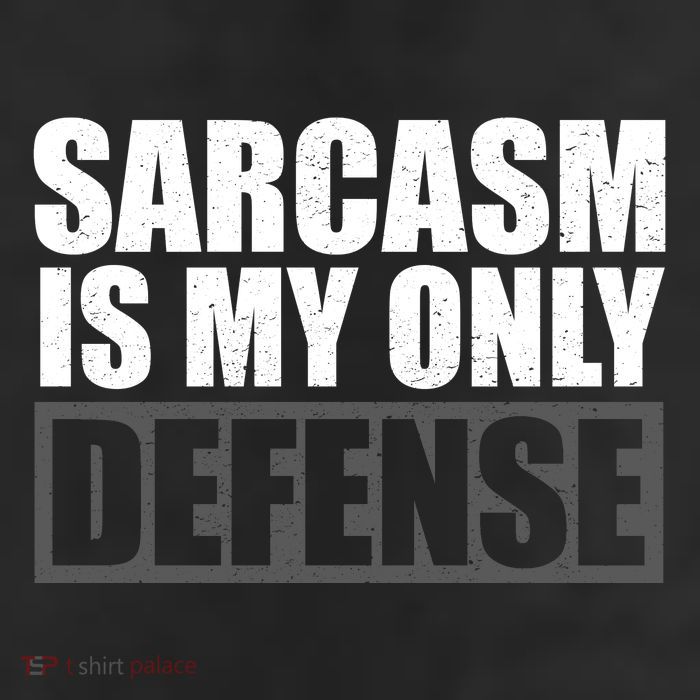 Sarcasm Is My Only Defense Microfiber Hand Towel