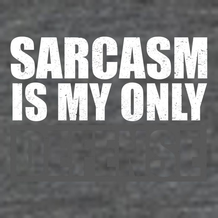 Sarcasm Is My Only Defense Flat Bill Trucker Hat