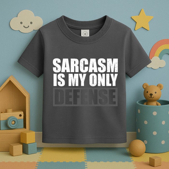 Sarcasm Is My Only Defense Toddler T-Shirt