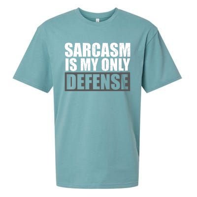 Sarcasm Is My Only Defense Sueded Cloud Jersey T-Shirt