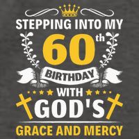 Stepping into my 60th birthday with gods grace and mercy Vector Backpack
