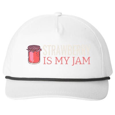 Strawberry Is My Jam For Strawberry Lover Snapback Five-Panel Rope Hat