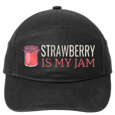 Strawberry Is My Jam For Strawberry Lover 7-Panel Snapback Hat