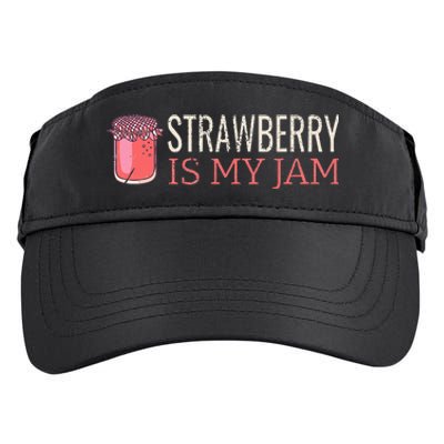 Strawberry Is My Jam For Strawberry Lover Adult Drive Performance Visor