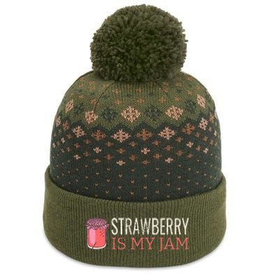 Strawberry Is My Jam For Strawberry Lover The Baniff Cuffed Pom Beanie