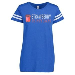 Strawberry Is My Jam For Strawberry Lover Enza Ladies Jersey Football T-Shirt