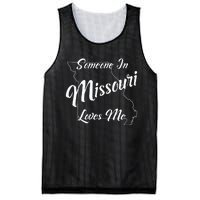 Someone In Missouri Loves Me State Map Outline Mesh Reversible Basketball Jersey Tank