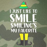 Smiling Is My Favorite Christmas Elf Buddy Legacy Tie Dye Trucker Hat