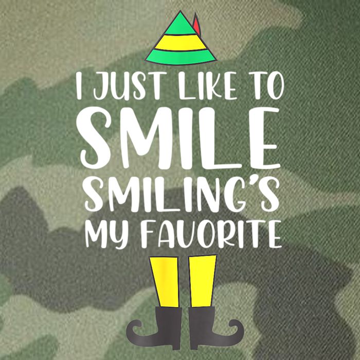 Smiling Is My Favorite Christmas Elf Buddy Legacy Tie Dye Trucker Hat