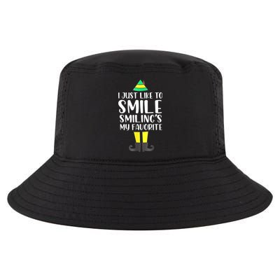 Smiling Is My Favorite Christmas Elf Buddy Cool Comfort Performance Bucket Hat