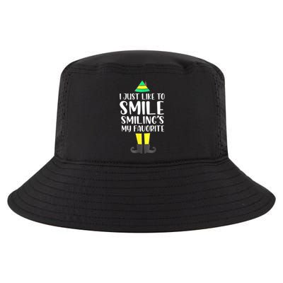 Smiling Is My Favorite Christmas Elf Buddy Cool Comfort Performance Bucket Hat