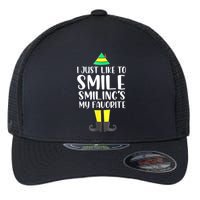 Smiling Is My Favorite Christmas Elf Buddy Flexfit Unipanel Trucker Cap