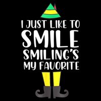 Smiling Is My Favorite Christmas Elf Buddy Backpack